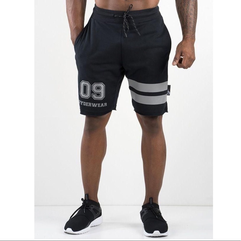 Ryderwear - Varsity Track Shorts - Black - Medium